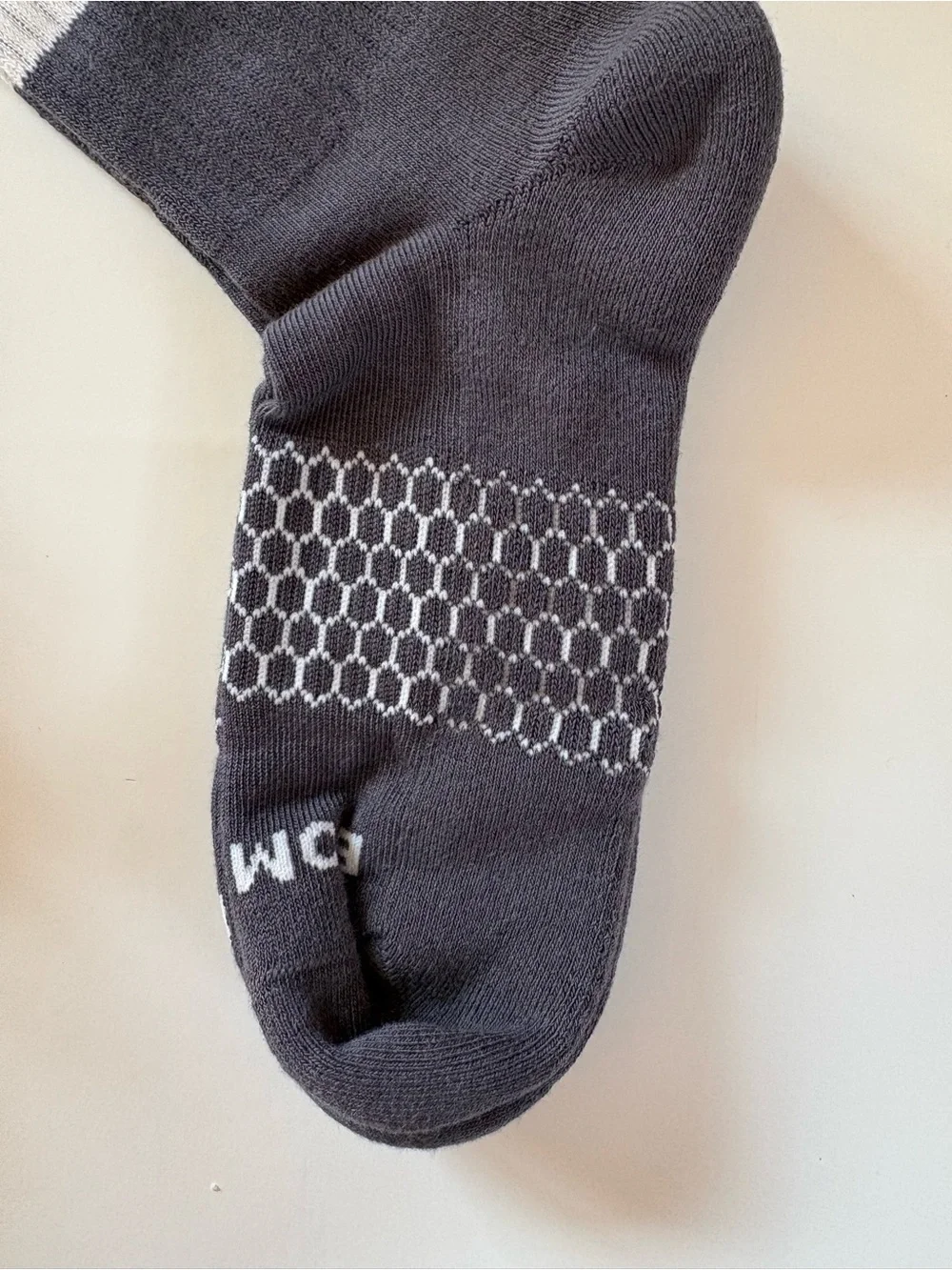 Bombas 12 pack Gray Crew Athletic Socks with White Stripe Accents